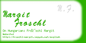 margit froschl business card